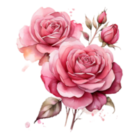 ai generato uno rosa fiore design png