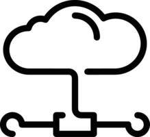 Cloud icon symbol vector image. Illustration of the hosting storage design image