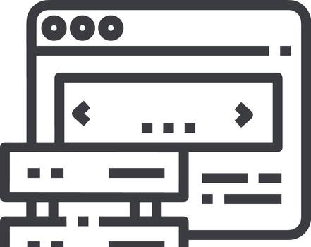 nube icono símbolo vector imagen. ilustración de el hospedaje almacenamiento diseño imagen