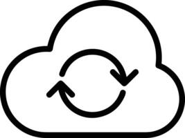 Cloud icon symbol vector image. Illustration of the hosting storage design image