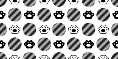 cat paw seamless pattern dog footprint french bulldog vector pet animal puppy cartoon icon repeat wallpaper scarf isolated tile background doodle illustration design