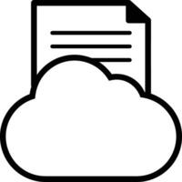 Cloud icon symbol vector image. Illustration of the hosting storage design image