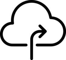 Cloud icon symbol vector image. Illustration of the hosting storage design image