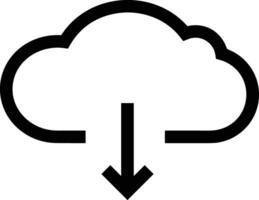 Cloud icon symbol vector image. Illustration of the hosting storage design image