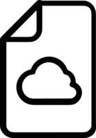 Cloud icon symbol vector image. Illustration of the hosting storage design image