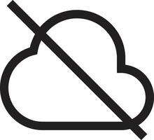 Cloud icon symbol vector image. Illustration of the hosting storage design image