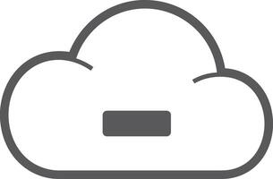 Cloud icon symbol vector image. Illustration of the hosting storage design image