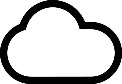 Cloud icon symbol vector image. Illustration of the hosting storage design image