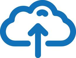 Cloud icon symbol vector image. Illustration of the hosting storage design image