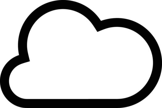 Cloud icon symbol vector image. Illustration of the hosting storage design image