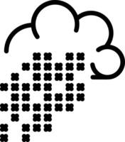 Cloud icon symbol vector image. Illustration of the hosting storage design image