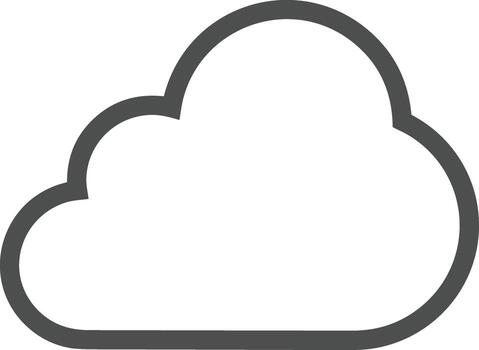 Cloud icon symbol vector image. Illustration of the hosting storage design image