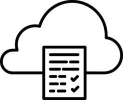 Cloud icon symbol vector image. Illustration of the hosting storage design image