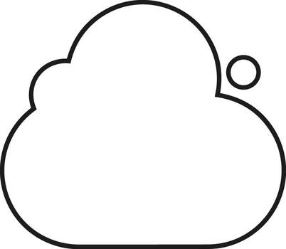 Cloud icon symbol vector image. Illustration of the hosting storage design image