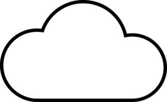 Cloud icon symbol vector image. Illustration of the hosting storage design image