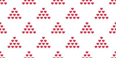 heart seamless pattern valentine vector triangle cartoon scarf isolated tile background repeat wallpaper doodle illustration design