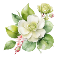 ai generiert einer Rose Blume Design png