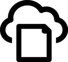 Cloud icon symbol vector image. Illustration of the hosting storage design image