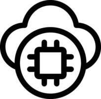 Cloud icon symbol vector image. Illustration of the hosting storage design image