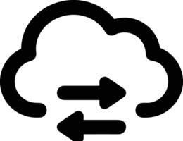 Cloud icon symbol vector image. Illustration of the hosting storage design image