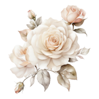 AI generated One Rose flower design png