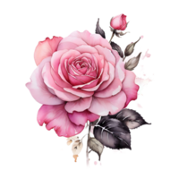 ai gerado 1 rosa flor Projeto png