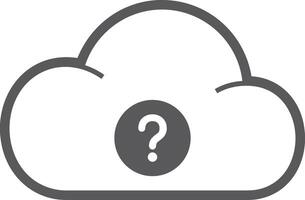 Cloud icon symbol vector image. Illustration of the hosting storage design image