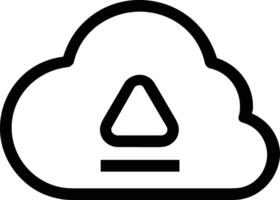 Cloud icon symbol vector image. Illustration of the hosting storage design image