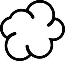 Cloud icon symbol vector image. Illustration of the hosting storage design image