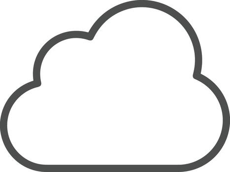 Cloud icon symbol vector image. Illustration of the hosting storage design image