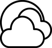 Cloud icon symbol vector image. Illustration of the hosting storage design image