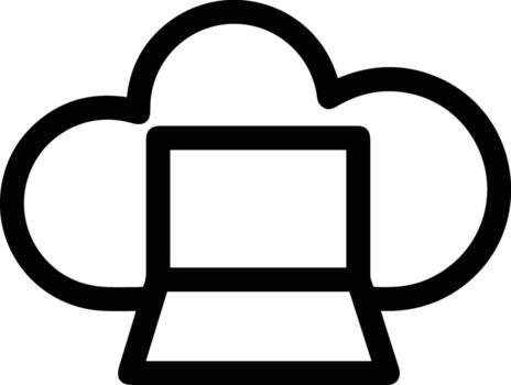 Cloud icon symbol vector image. Illustration of the hosting storage design image