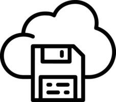 Cloud icon symbol vector image. Illustration of the hosting storage design image