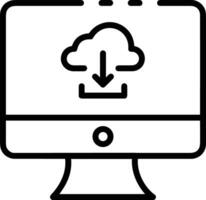 Cloud icon symbol vector image. Illustration of the hosting storage design image