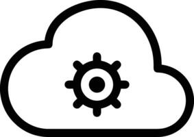 Cloud icon symbol vector image. Illustration of the hosting storage design image