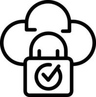 Cloud icon symbol vector image. Illustration of the hosting storage design image