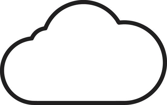 Cloud icon symbol vector image. Illustration of the hosting storage design image