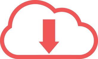 Cloud icon symbol vector image. Illustration of the hosting storage design image