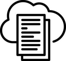 Cloud icon symbol vector image. Illustration of the hosting storage design image