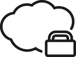 Cloud icon symbol vector image. Illustration of the hosting storage design image