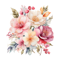 ai généré numérique peint à l'huile floral modèle conception, briller fleur bouquet conception, en relief fleur modèle, brillant fleur La peinture conception, textile fleur Matériel conception png