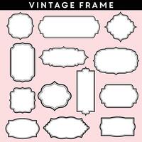 Vintage Frame Vector Set Design