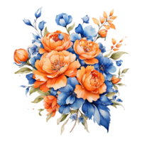 ai gegenereerd digitaal olieverf bloemen patroon ontwerp, schitteren bloem boeket ontwerp, reliëf bloem patroon, glanzend bloem schilderij ontwerp, textiel bloem materiaal ontwerp png