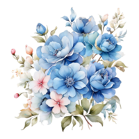 ai gegenereerd digitaal olieverf bloemen patroon ontwerp, schitteren bloem boeket ontwerp, reliëf bloem patroon, glanzend bloem schilderij ontwerp, textiel bloem materiaal ontwerp png