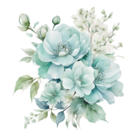 ai gegenereerd digitaal olieverf bloemen patroon ontwerp, schitteren bloem boeket ontwerp, reliëf bloem patroon, glanzend bloem schilderij ontwerp, textiel bloem materiaal ontwerp png