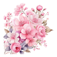 digital pintado al oleo floral modelo diseño, Brillantina flor ramo de flores diseño, en relieve flor patrón, lustroso flor pintura diseño, textil flor material diseño png