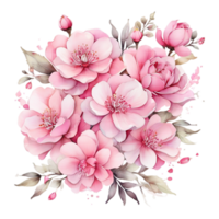 Digital oilpainted floral pattern design, Glitter flower Bouquet  design, Embossed flower pattern, Glossy flower painting design, Textile flower material design png