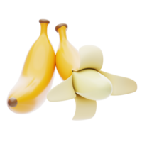 banane 3d icône. Jaune banane 3d icône png