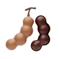 Tamarind 3D Icon. Tamarind collagen vitamin skin care cream png