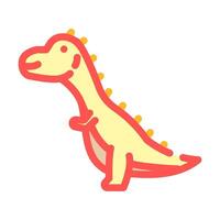 Carnotaurus dinosaurio animal color icono vector ilustración